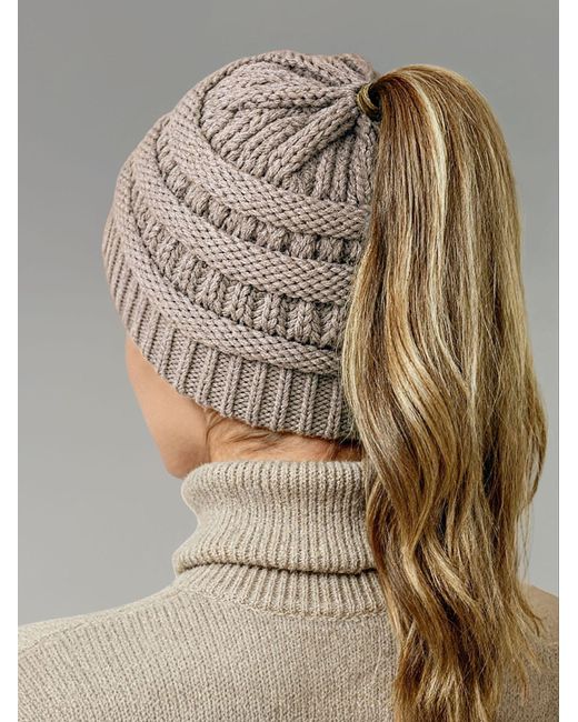 Neverless Natural Mütze 36928