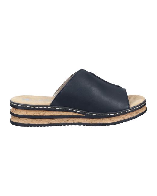 Rieker Blue Pantolette Basic