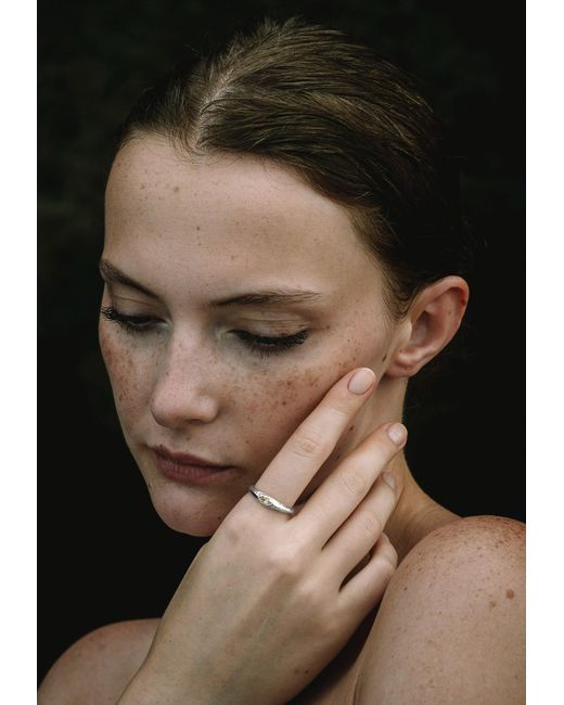 Haze & Glory Ring in White für Herren
