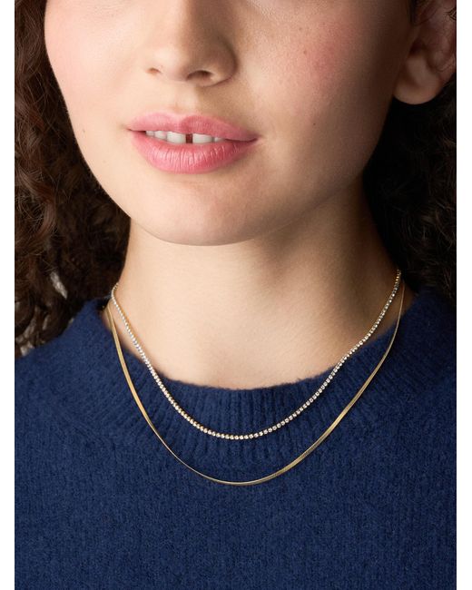 Fossil White Kette Ellis