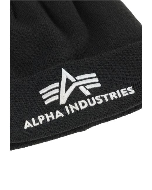 Alpha Industries Mütze in Black für Herren