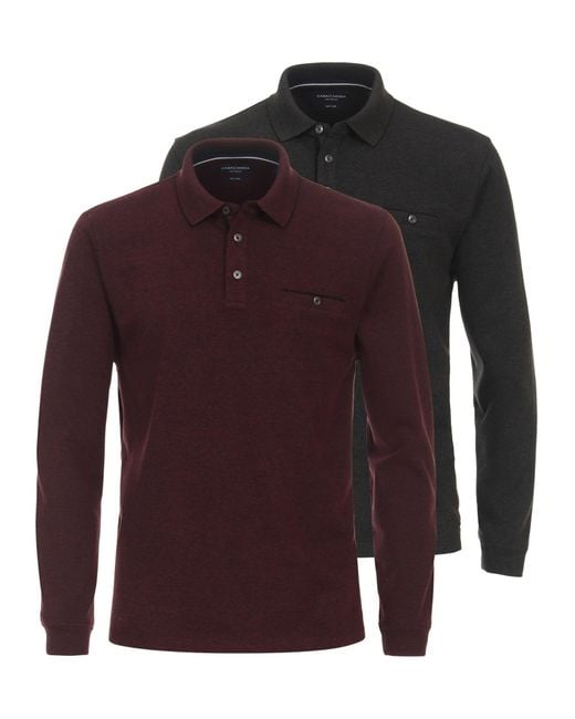 CASA MODA Shirt Basic in Red für Herren