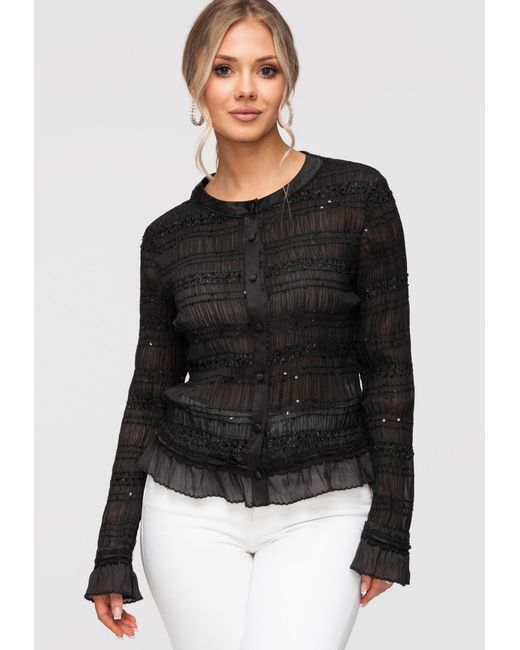 Ombre Black Bluse