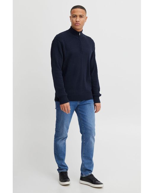 Solid Pullover in Blue für Herren