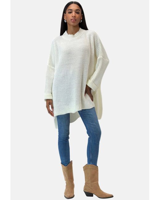 Elara White Pullover