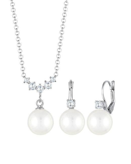 Elli Jewelry White Schmuckset