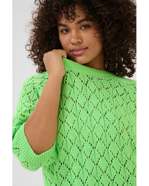 Kaffe Green Pullover Kcmika