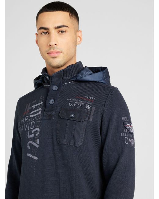 Camp David Pullover in Blue für Herren