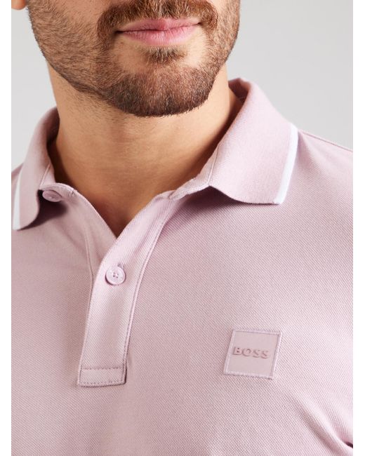 Boss Poloshirt Passertip in Pink für Herren