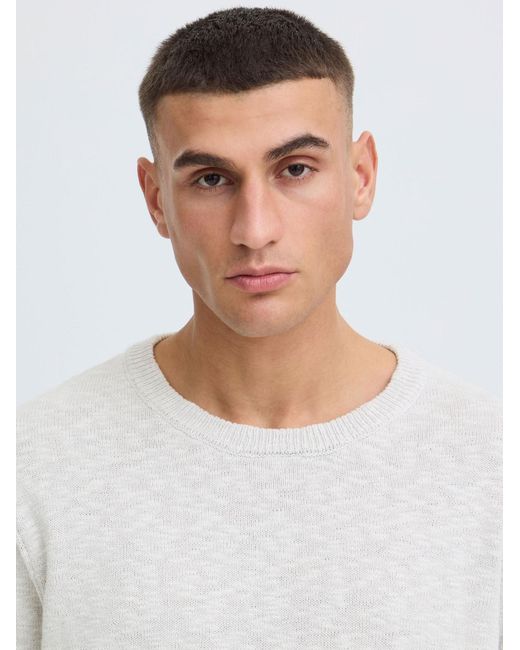 Solid Strickpullover Sdustin in White für Herren