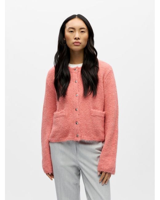 Object Pink Strickjacke Objsaggia