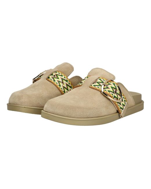 Blauer Multicolor Pantolette