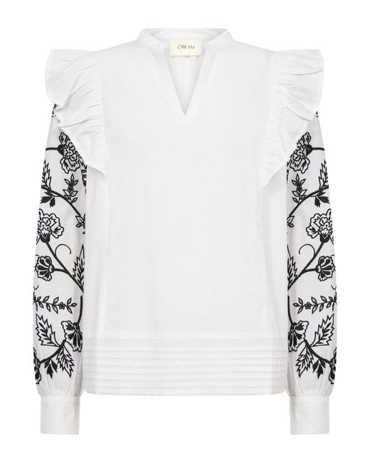 Cream White Bluse 'Alice'