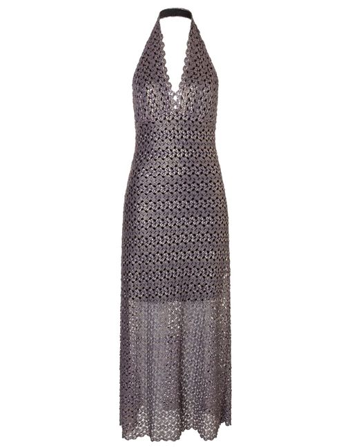 Ana Alcazar Purple Kleid Dilna