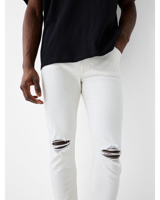 Bershka Jeans in White für Herren