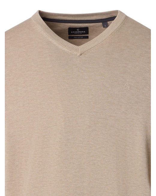 CASA MODA Pullover Basic in Natural für Herren