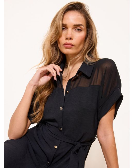 Lipsy Black Blusenkleid