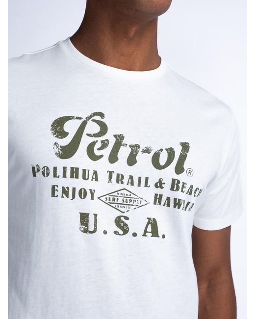 Petrol Industries T-shirt 'sandcastle' in Gray für Herren