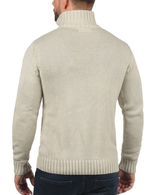 Solid Strickpullover Petro in White für Herren