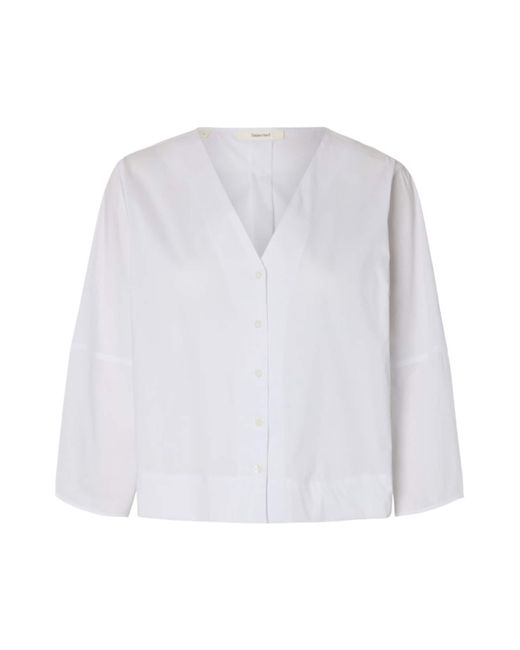 SELECTED White Bluse Slfbea