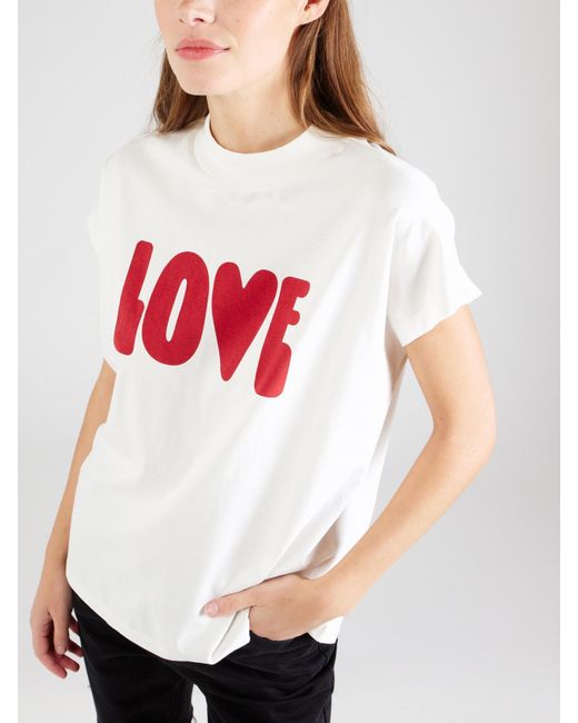 Thinking Mu White T-shirt 'love volta'