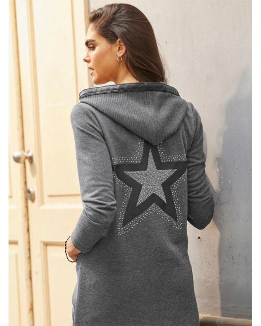 heine Gray Sweatjacke