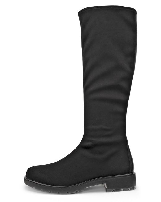 Ecco Black METROPOLE VIENNA Stiefel Langschaftstiefel, Blockabsatz mit dehnbarem Stretch