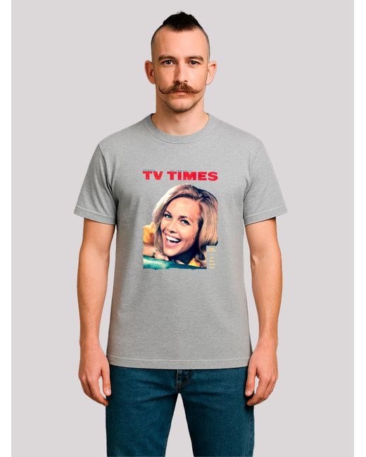 F4NT4STIC T-Shirt Tv Times Honor Blackman 1964 Cover in Gray für Herren