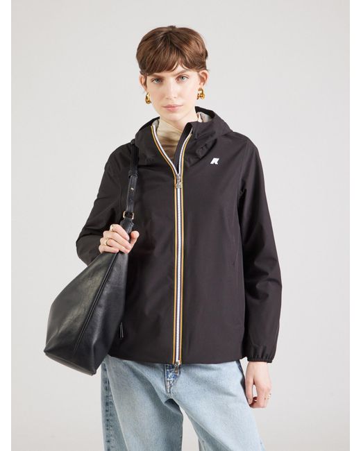 K-Way Black Jacke 'Marguerite'