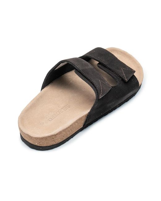SELECTED Pantolette in Black für Herren