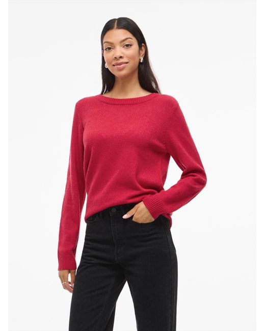 Vila Red Pullover Viril