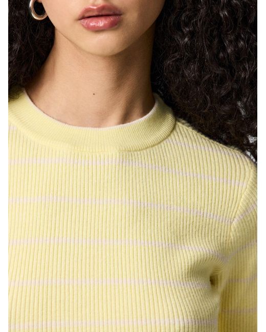 Pieces Yellow Pullover
