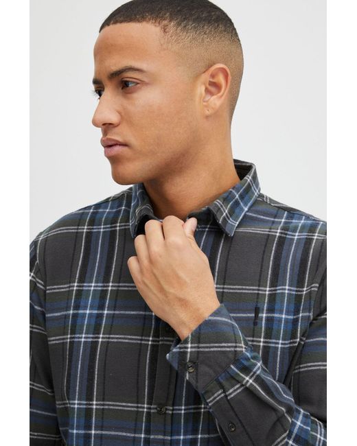 Solid Hemd Danar in Blue für Herren