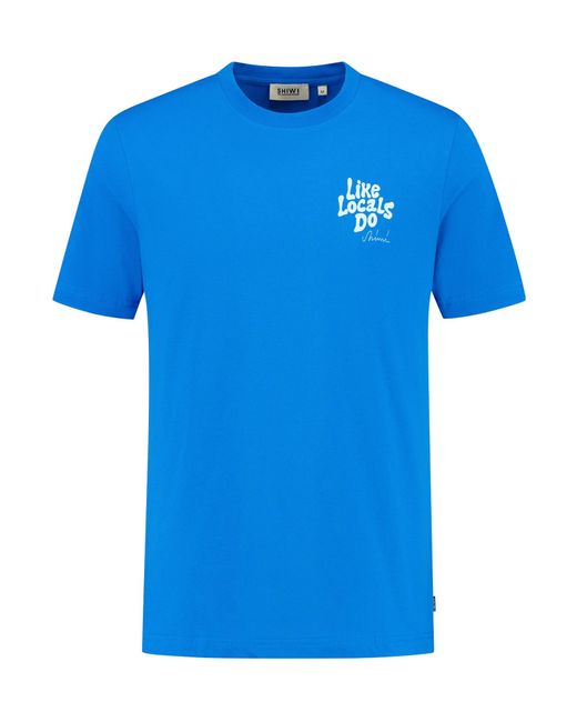 Shiwi T-Shirt Liam Like Locals Do in Blue für Herren