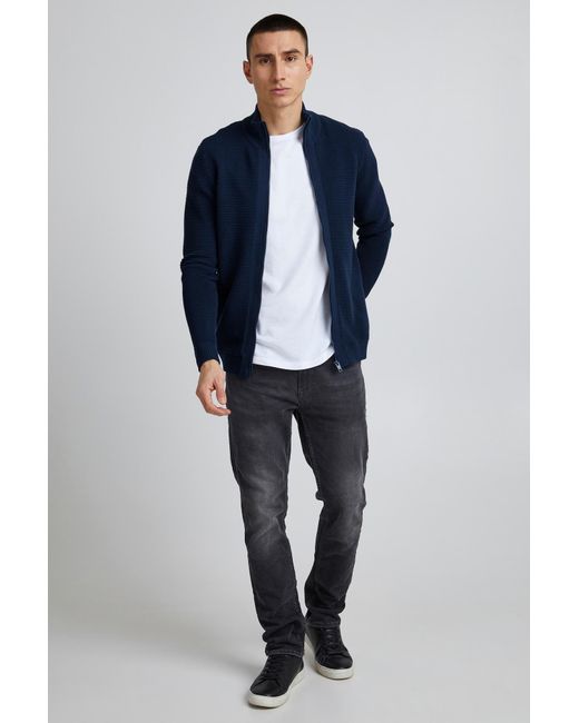 Solid Strickjacke Nicklas in Blue für Herren