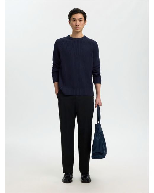SELECTED Pullover Slmbraun in Blue für Herren