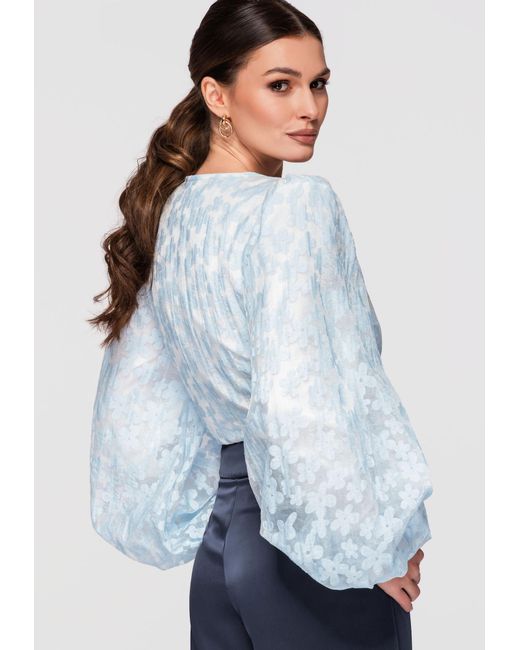 Ombre White Bluse