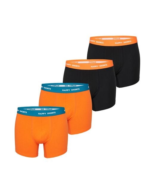 HAPPY SHORTS Boxershorts in Orange für Herren