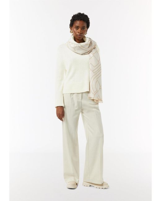 Comma, White Pullover