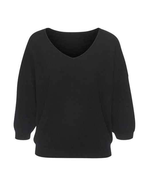 Lascana Black Pullover