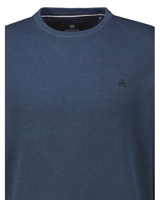 Lerros Pullover Basic in Blue für Herren