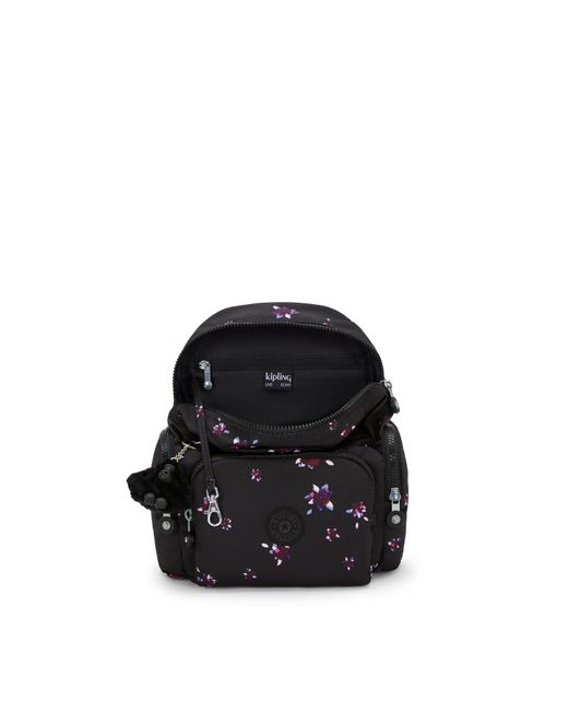 Kipling Black Rucksack City Zip Mini
