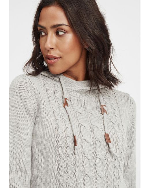 Oxmo Gray Pullover Cable