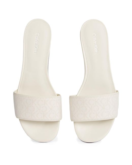 Calvin Klein White Pantolette