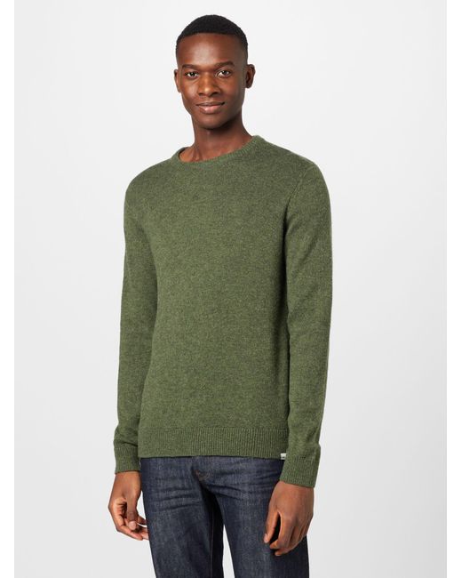 Solid Pullover in Green für Herren