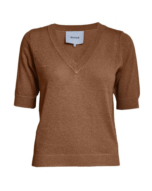 Minus Brown Pullover Milla