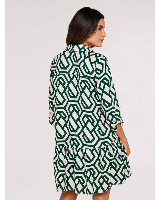 Apricot Green Blusenkleid