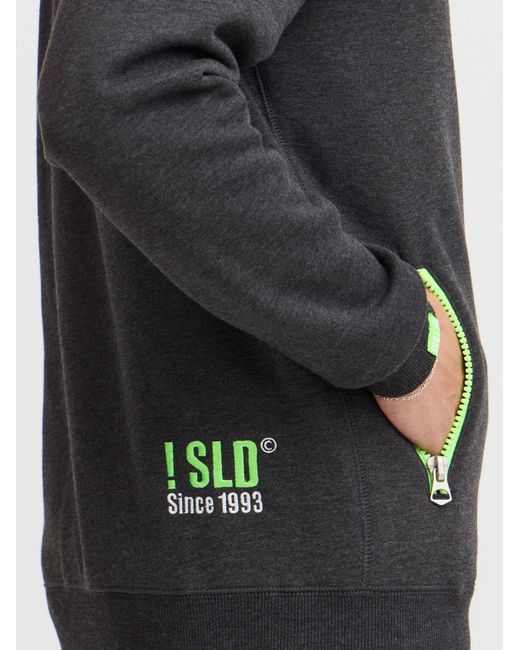 Solid Sweatjacke Benntrack in Gray für Herren