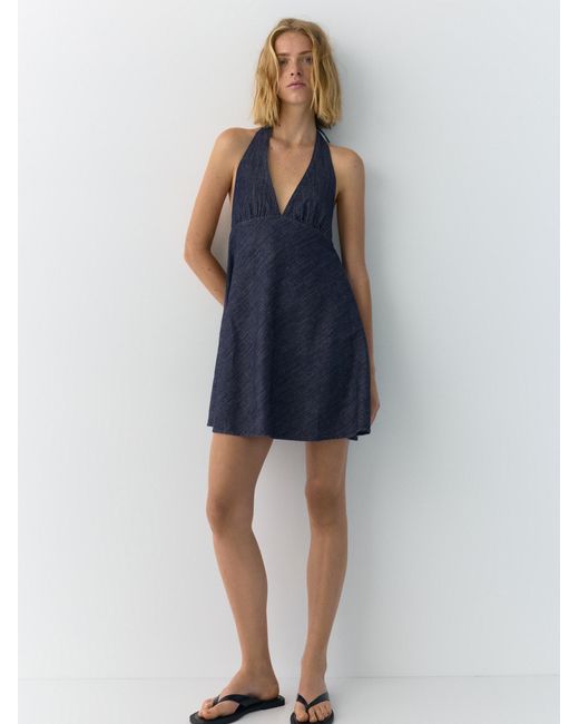 Pull&Bear Blue Kleid
