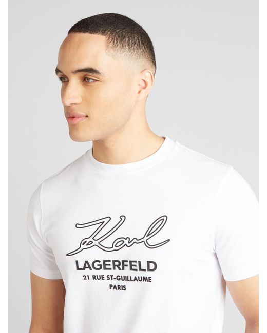 Karl Lagerfeld T-shirt in White für Herren